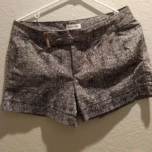 Calvin Klein black and white shorts
